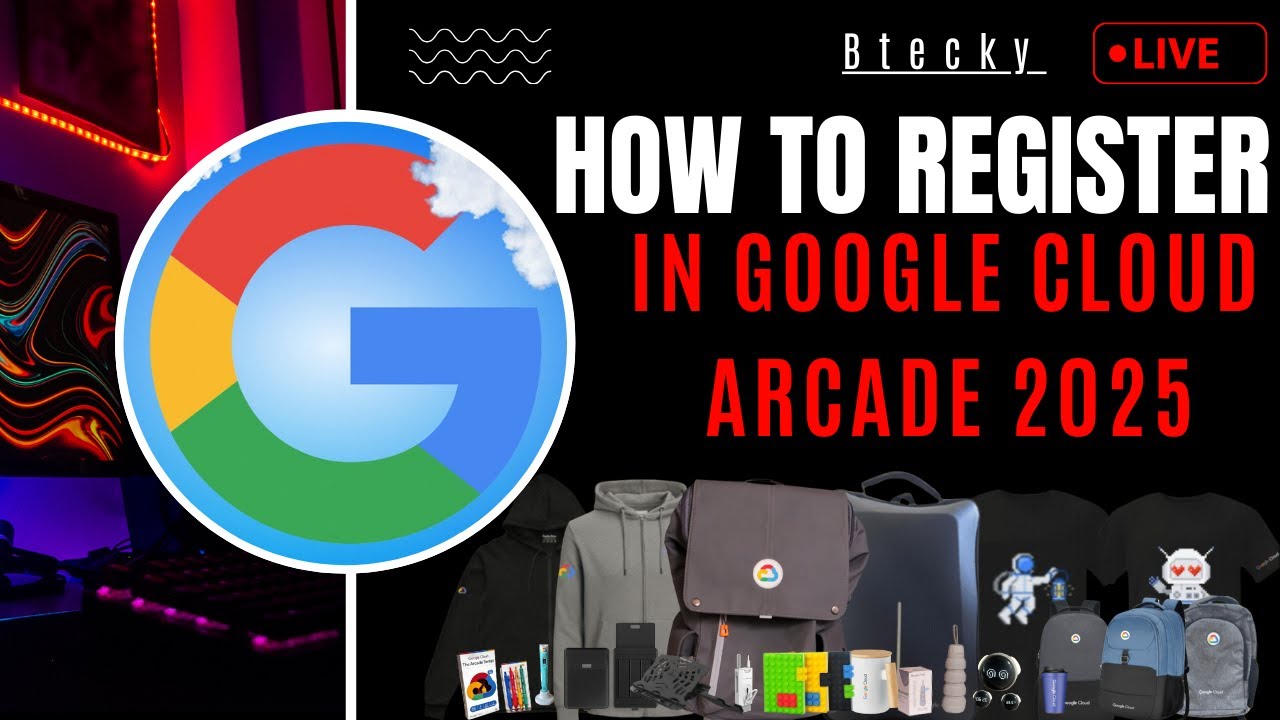 Как зарегистрироваться в Google Cloud Arcade 2025 || Бесплатные подарки и сувениры || Обязательно...