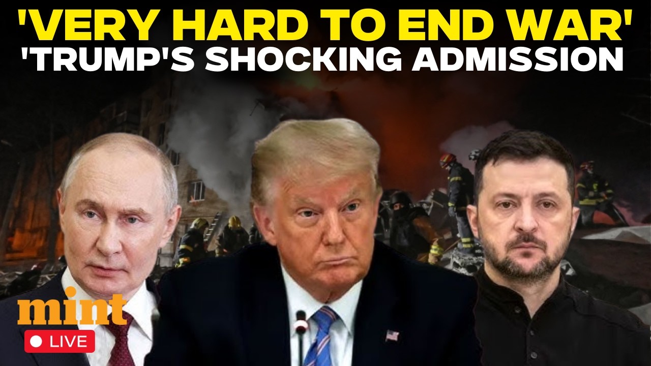 Trump Speech Live | Donald Trump Makes Shocking Admission On Ukraine War | White House