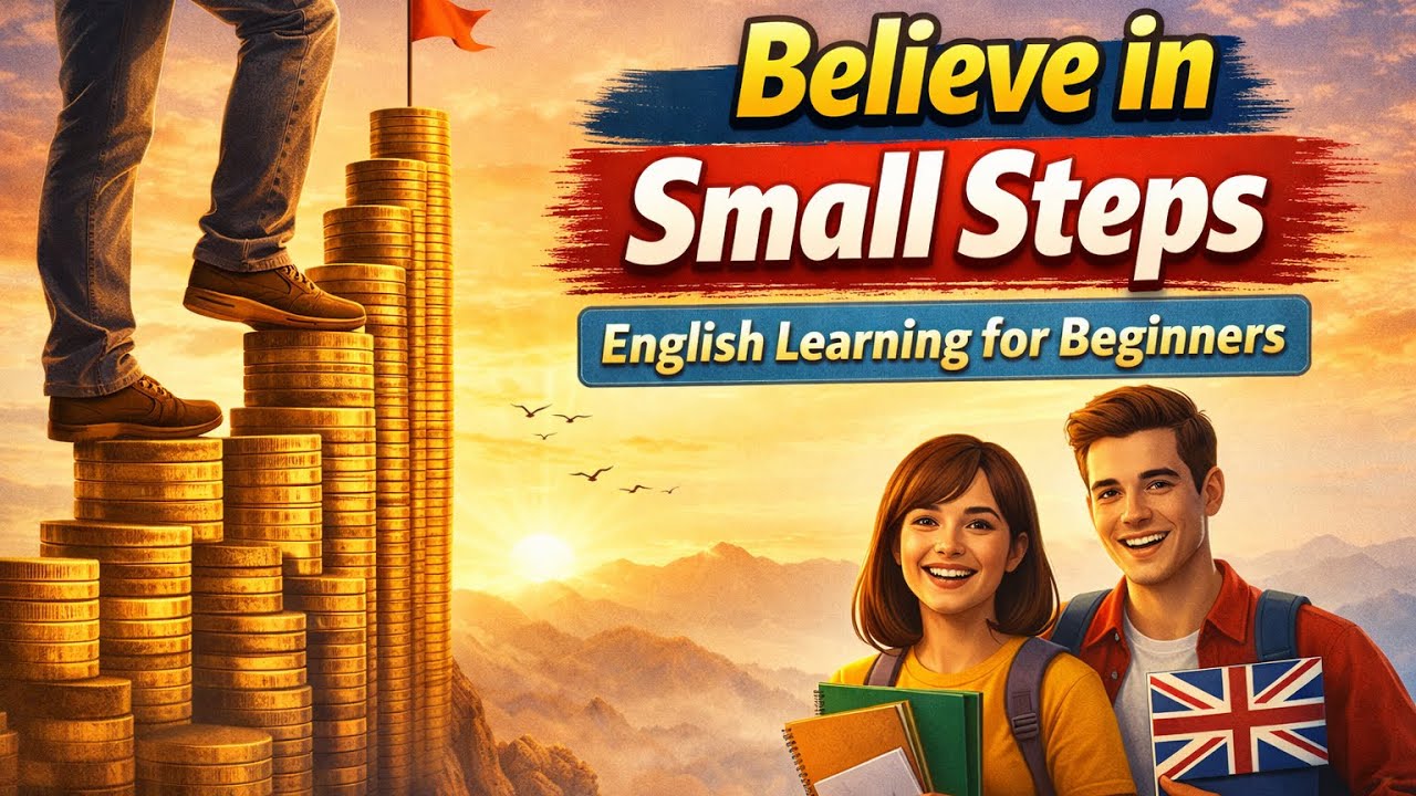 Motivational STORY | BELIVE IN SMALL STEPS | ENGLISH LEARNING THROUGH STORY FOR BEGINNERS.
