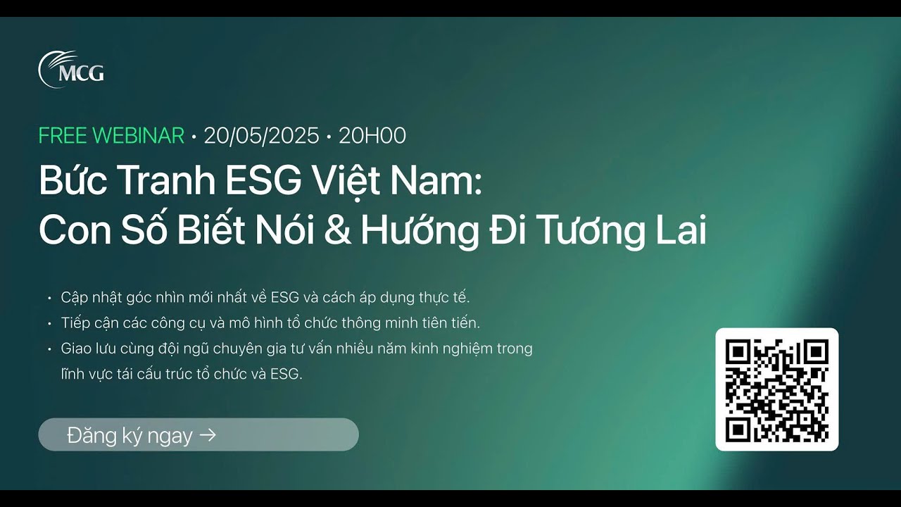Webinar: ESG tai Vietnam - So lieu va huong di tuong lai