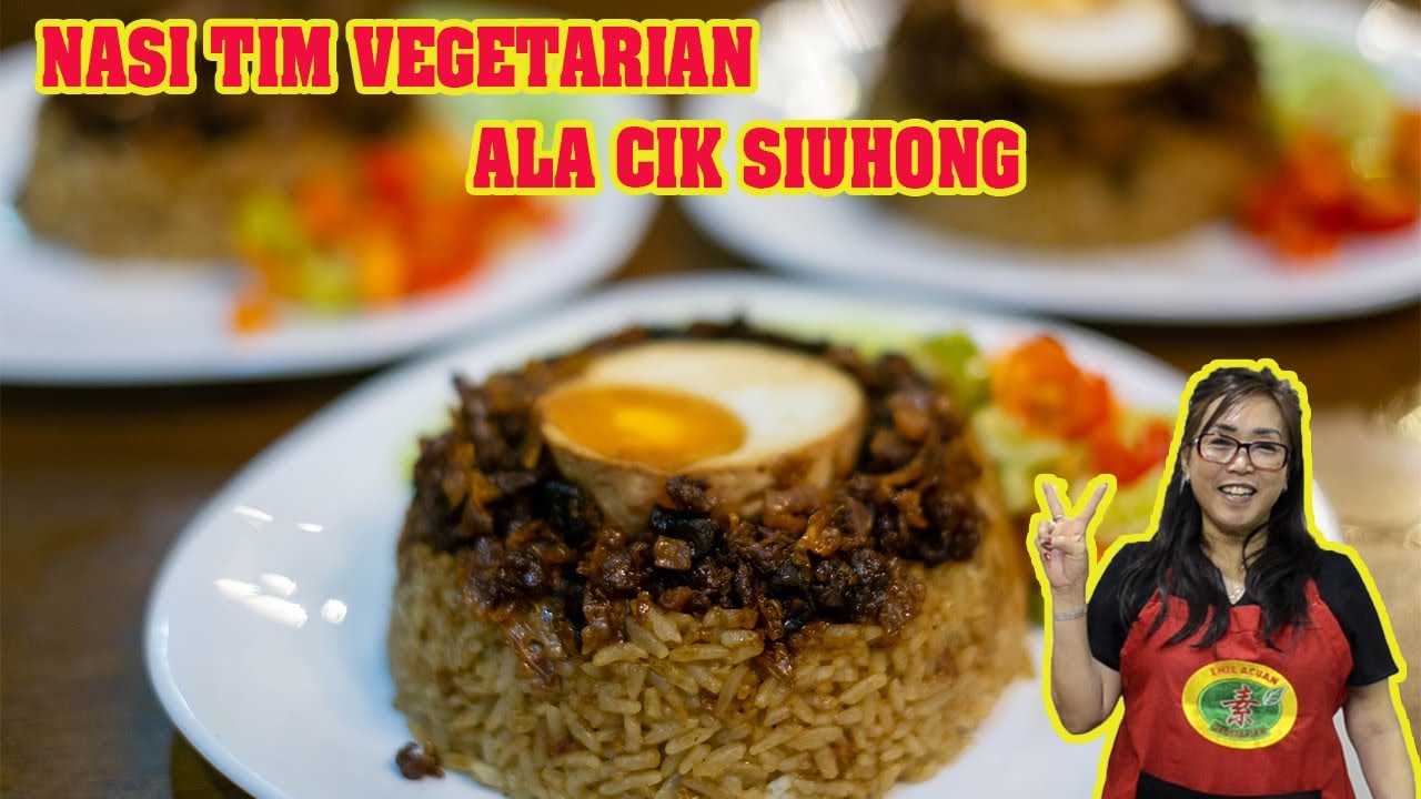 NASI TIM JAMUR SPESIAL VEGETARIAN ALA CIK SIUHONG ENAK SIMPEL GAMPANG RESEP MPASI VEGETARIAN