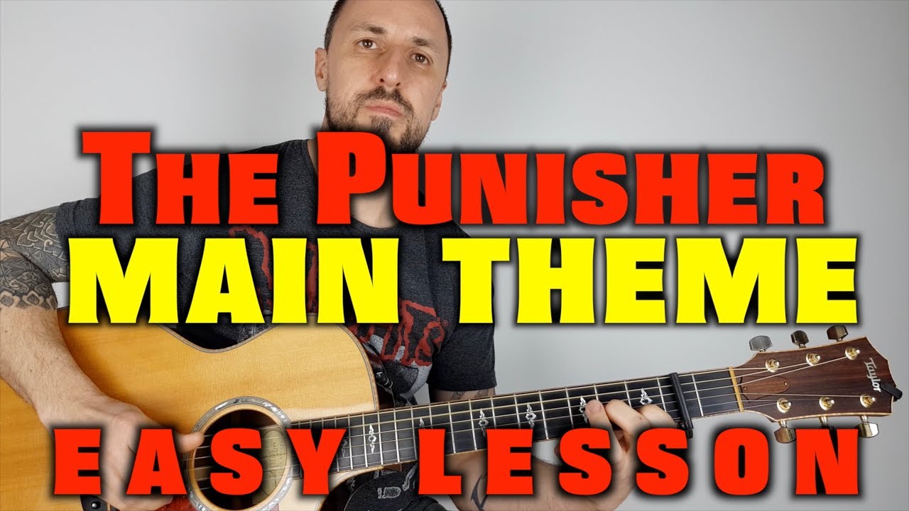 The Punisher -Main Theme Easy Guitar Lesson