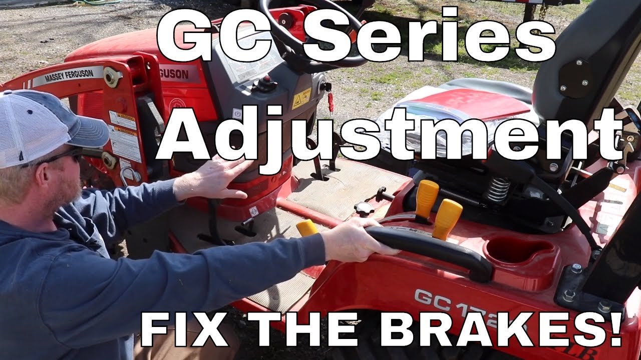 MF GC Series Tractor Brake Adjustment