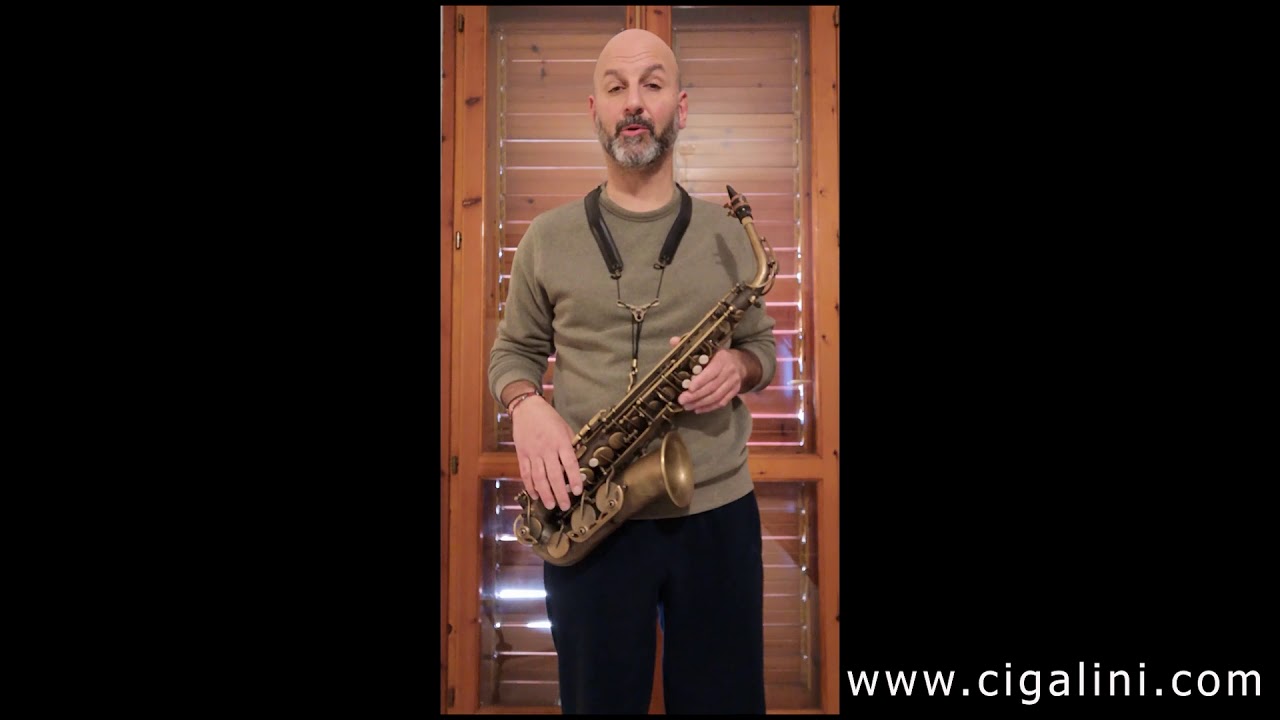 Cristiano Giardini presenta il custom sax alto della CIGALINI