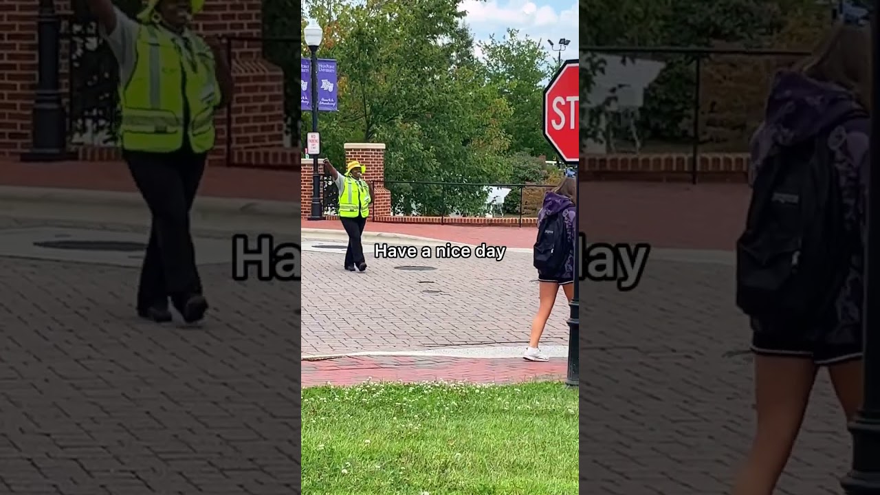 The Nicest Crossing Guard EVER! #shorts