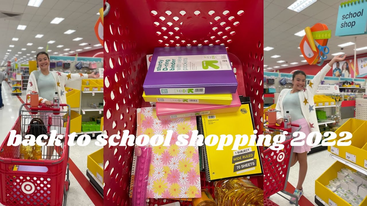 BACK TO SCHOOL SHOPPING 2022 + HAUL I target, walmart, dollar tree: cute + trendy finds!! 📚🏫📓✏️✂️