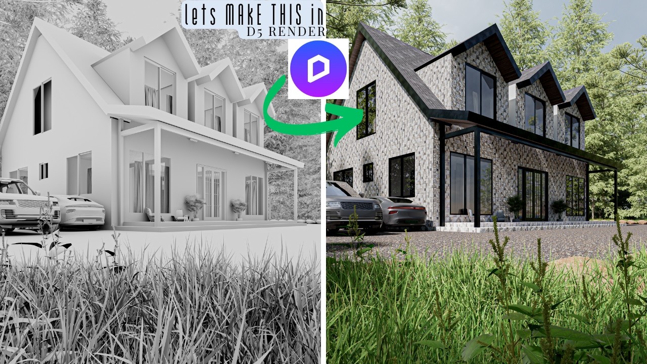 Lets make this Cottage house in D5 RENDER 2.11
