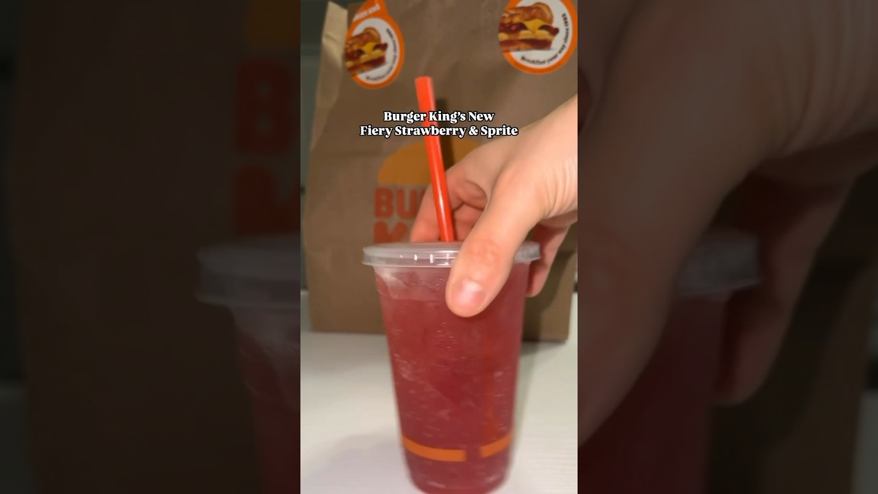 Burger King&rsquo;s limited-time menu features a &ldquo;swicy&rdquo; beverage, Fiery Strawberry & Sprite
