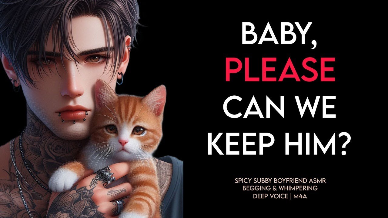 🔥Subby boyfriend BEGS to adopt a kitten (spicy ASMR | deep voice m4a)