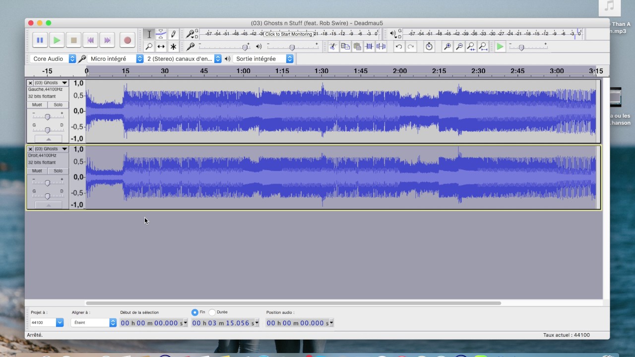 Retirer la ou les voix dans une chanson avec audacity