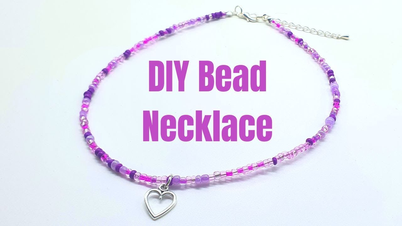 DIY Beaded Choker Necklace Tutorial - Learn How to Make a Beaded Jewelry Choker - Beginner Friendly