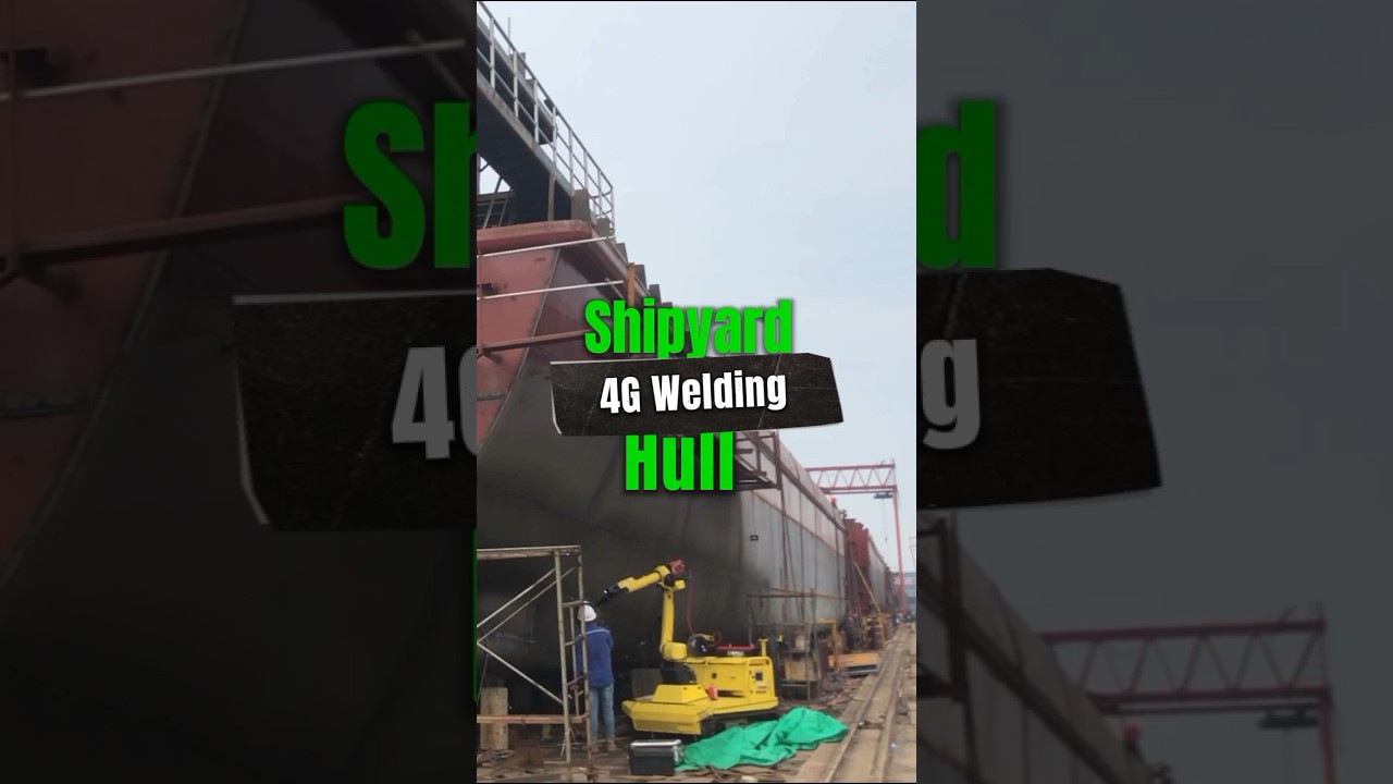 4G Welding hull in shipyard#Weldingtypes #shipyard #welding #shipbuilding