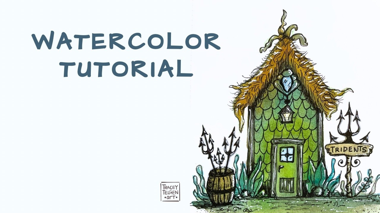Sea Hut | Step-by-Step Watercolor Tutorial