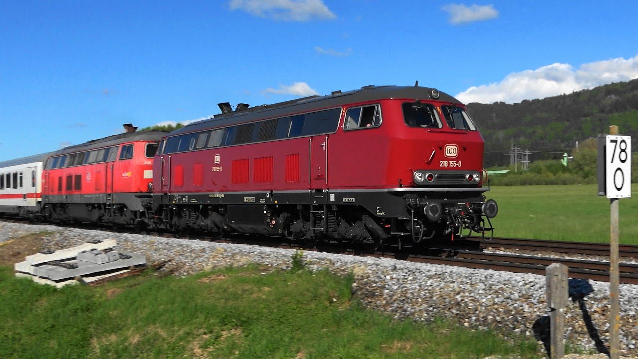 BR218😍  218 155 in Altrot am IC2013 Dortmund➡Oberstdorf im Allg&auml;u bei & in Immenstadt Allg&auml;u + BR612