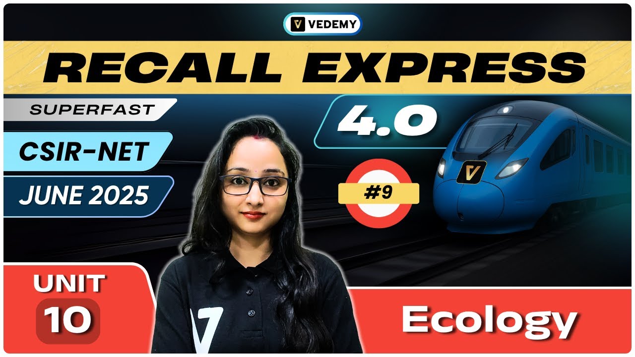 Recall Express 4.0 | CSIR NET June 2025 | Ecology | Jyoti Kumari | Super Fast Revision |