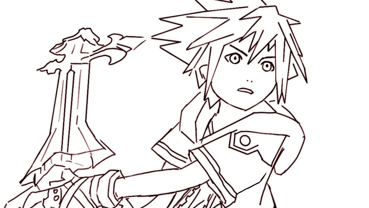 Sora vs Roxas Kingdom Hearts 2 Anime