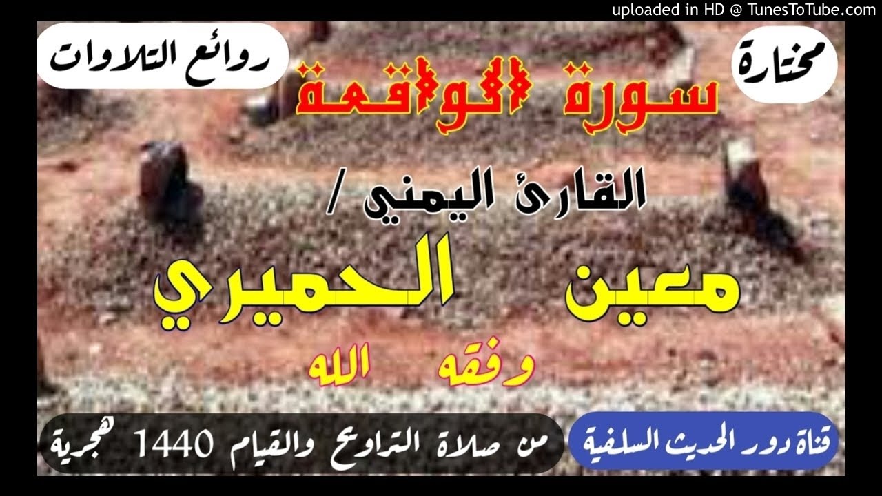 سورة الواقعة تلاوة خاشعة طيبة بصوت القارئ اليمني / معين الحميري - وفقه الله
