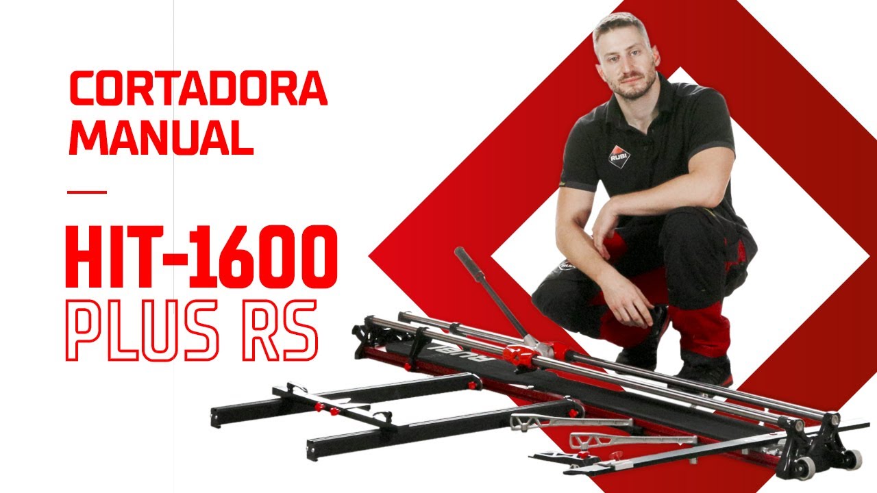 La HIT 1600 PLUS RS, es la Cortadora Manual Profesional Polivalente de RUBI