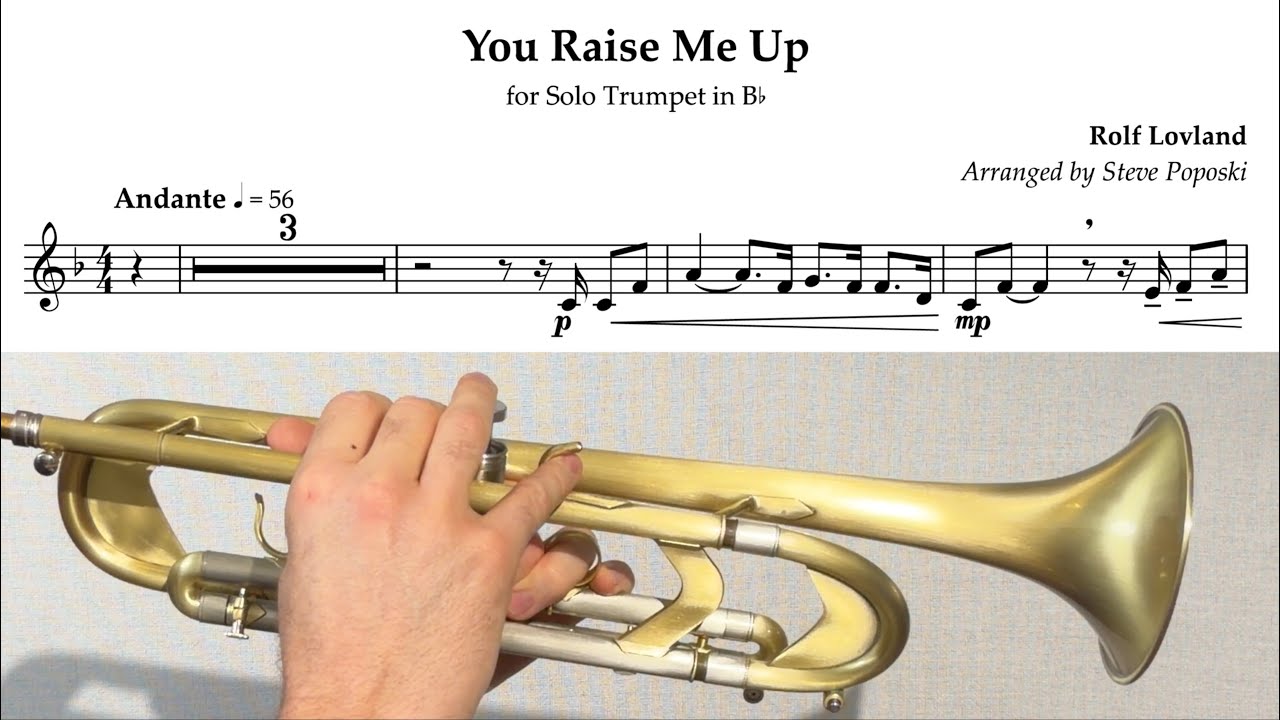 You Raise Me Up - Trumpet Cover | Inspirational Instrumental Solo (Sheet Music)