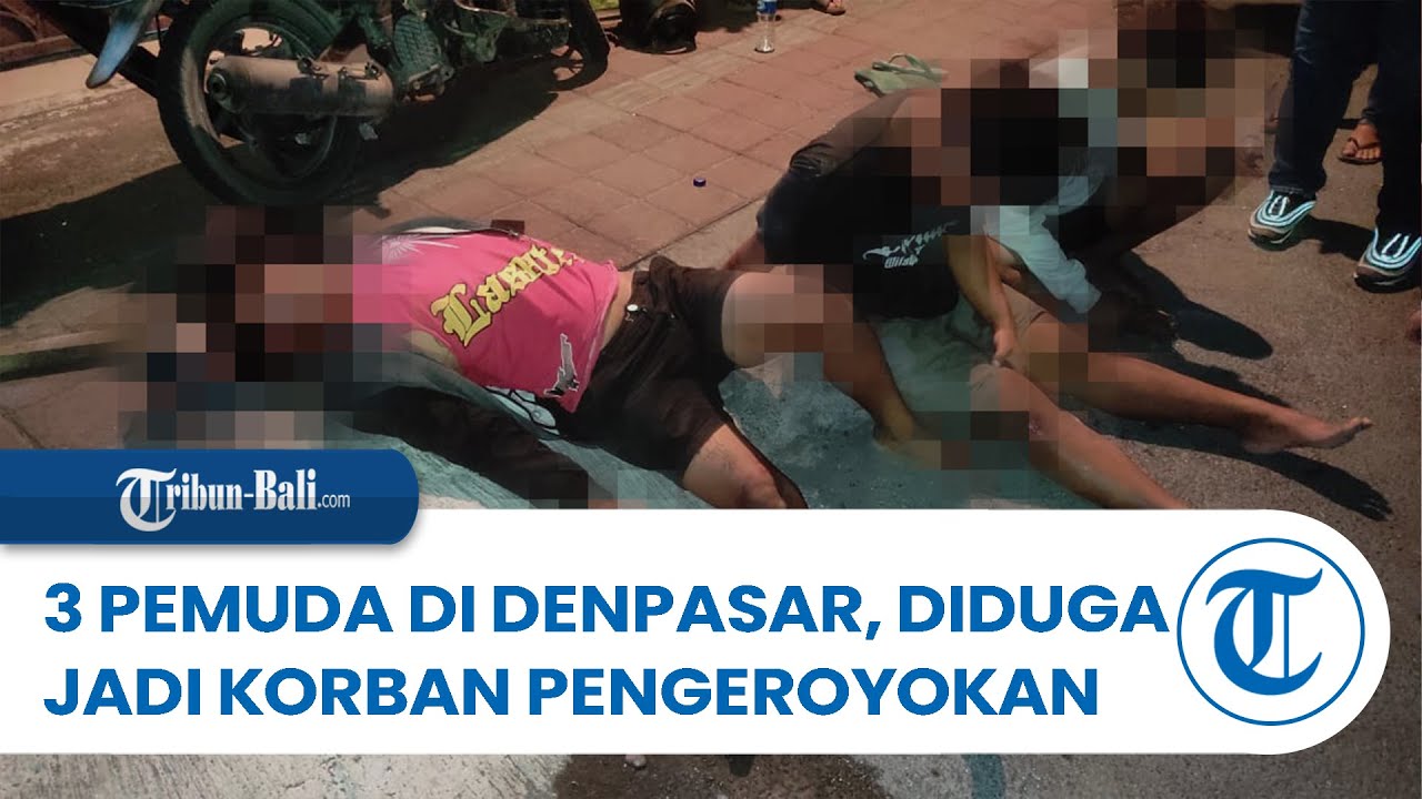 3 Pemuda Terkapar di Jalan Gunung Soputan Denpasar, Diduga Jadi Korban Pengeroyokan