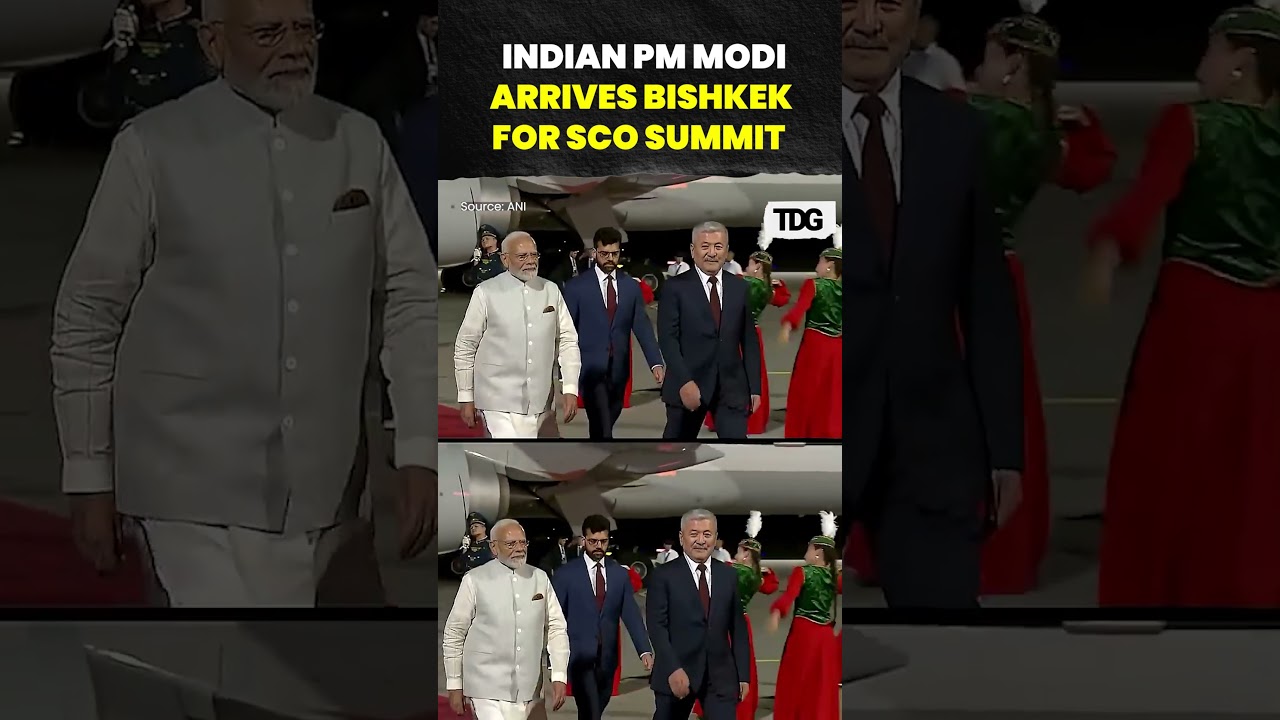 Indian PM Modi Arrives In Bishkek For SCO Summit | Kyrgyzstan Visit