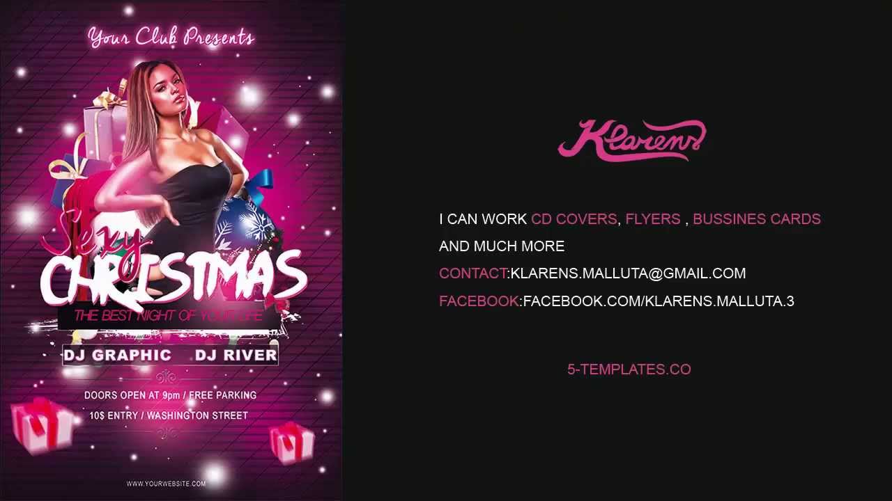 Christmas Party Flyer FREE PSD Template