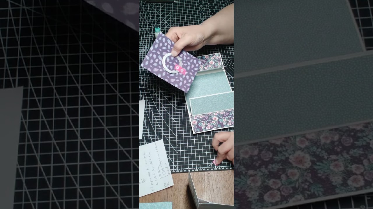 Tuto carte théâtre,  papier Action 🤩#scrapbooking #carte