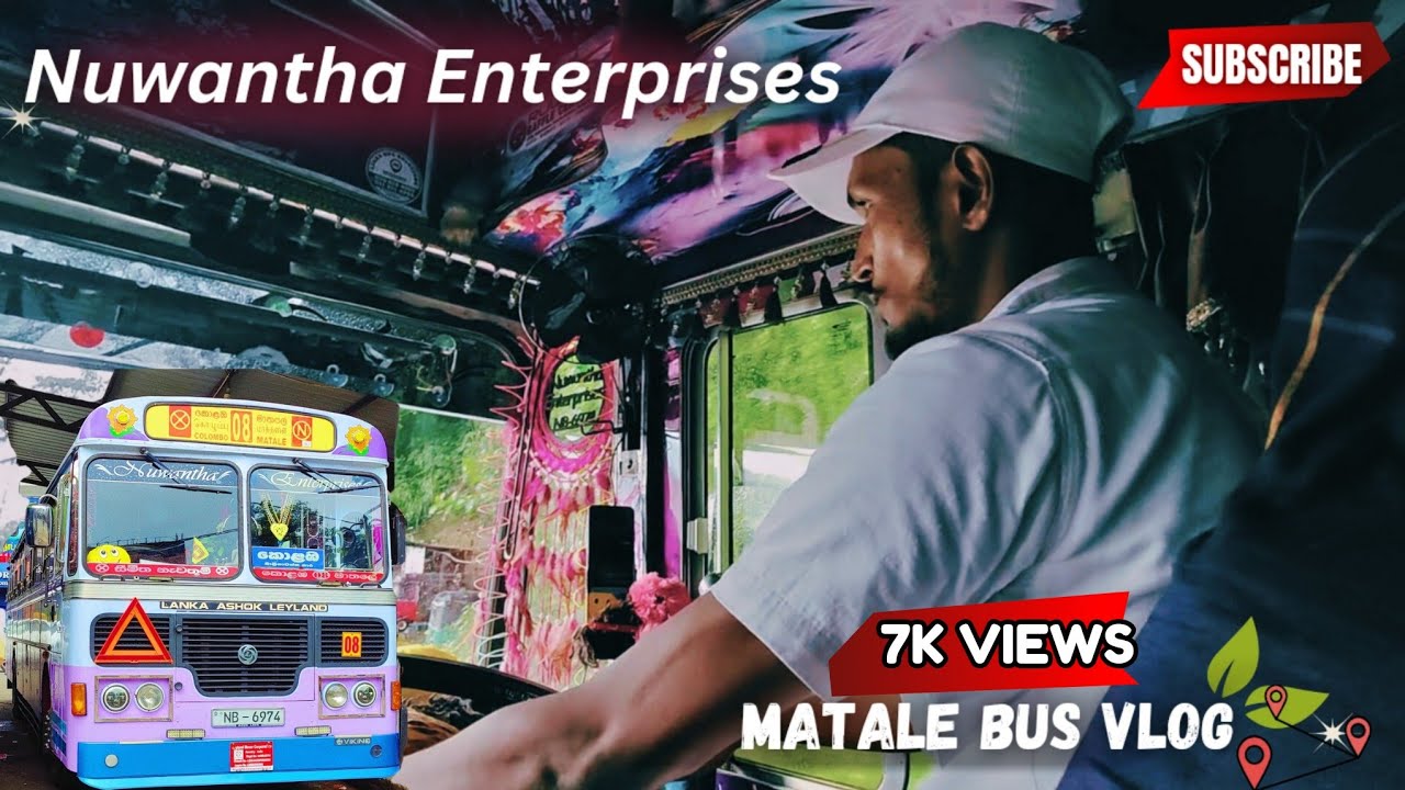 Matale to Colombo NUWANTHA Bus Journey 🎥 Adventurous Bus Vlog – Watch This Viral Ride! 💡