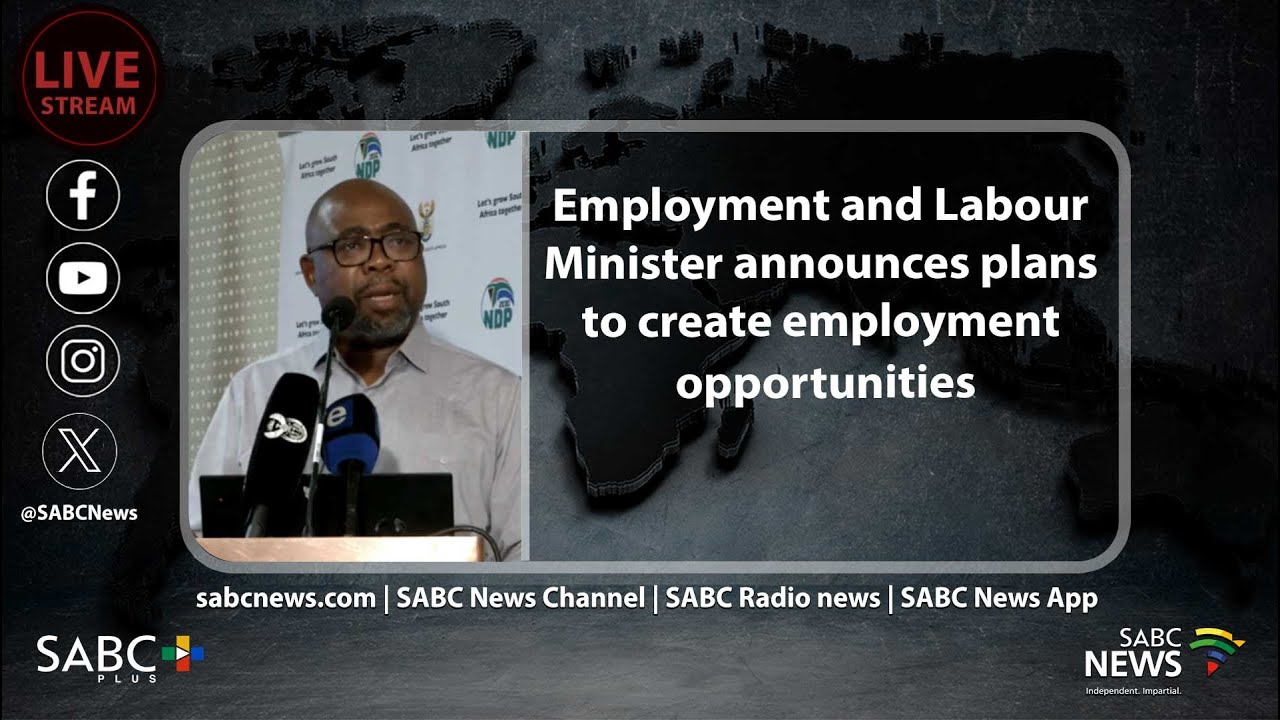 Labour Minister Thulas Nxesi announces plans to create employment opportunities