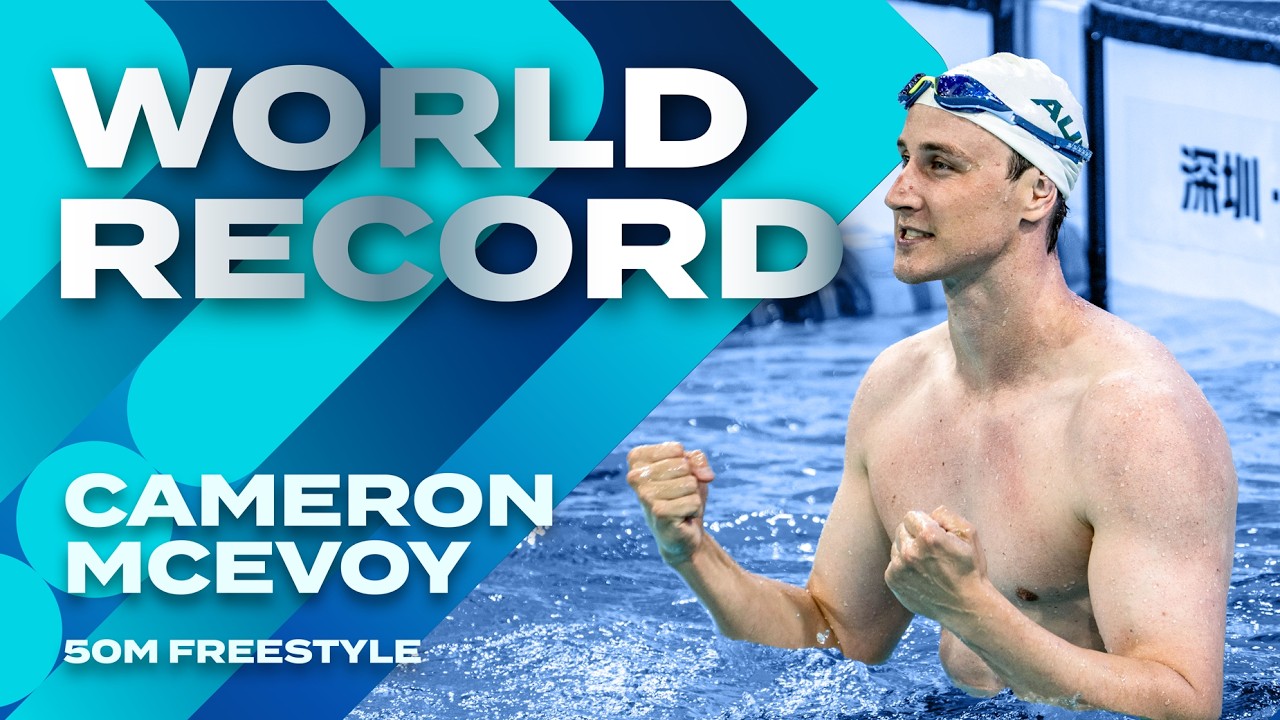 Sensational swim from Cameron McEvoy: beating the longstanding 50m Freestyle World Record: 20.88 🇦🇺🔥