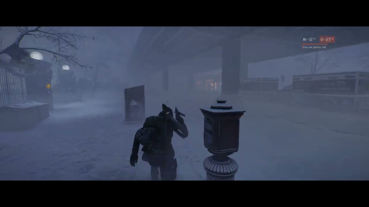 The Division on PC is playing Survival mode with PVP on. Played on a PC at 4k. Fixed darkness...
