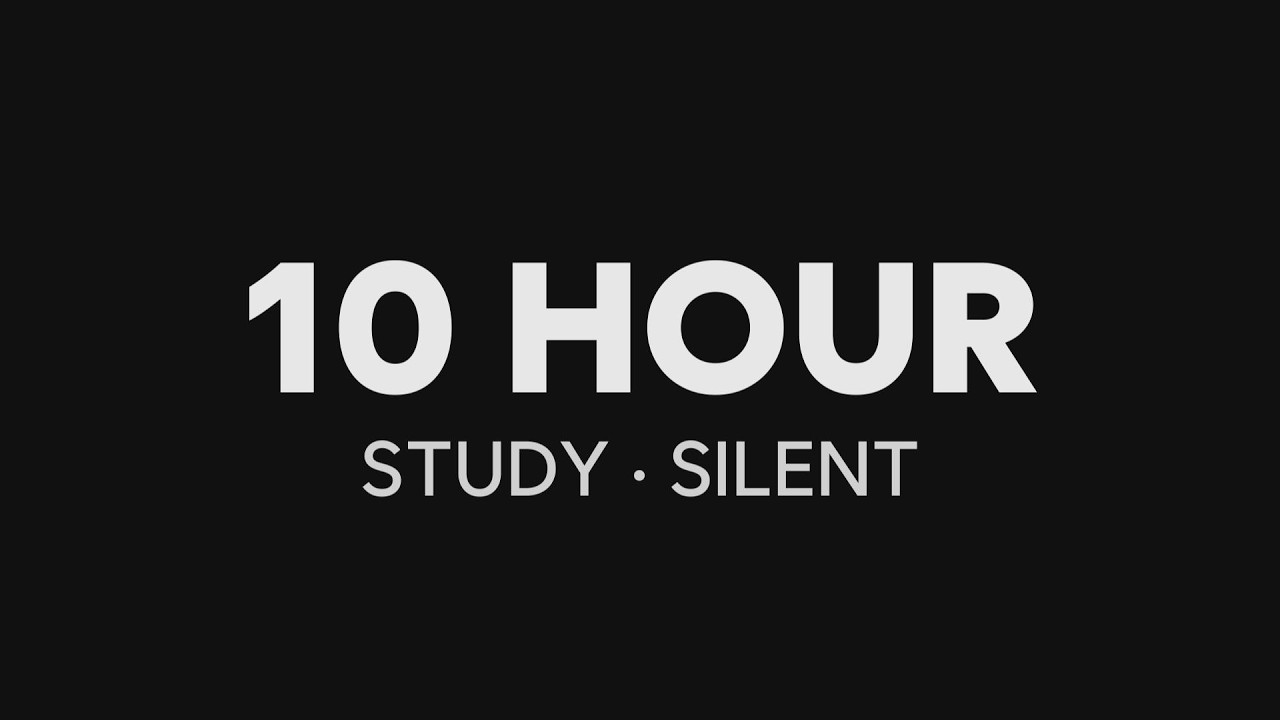 10 Hour Study Timer (Silent)