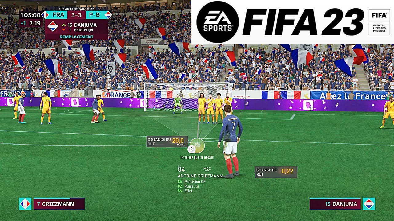 FRANCE vs PAYS-BAS Finale Coupe du Monde 2022 FIFA 23 PS5