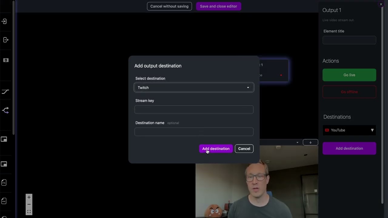 Disconnect protection for YouTube or Twitch stream