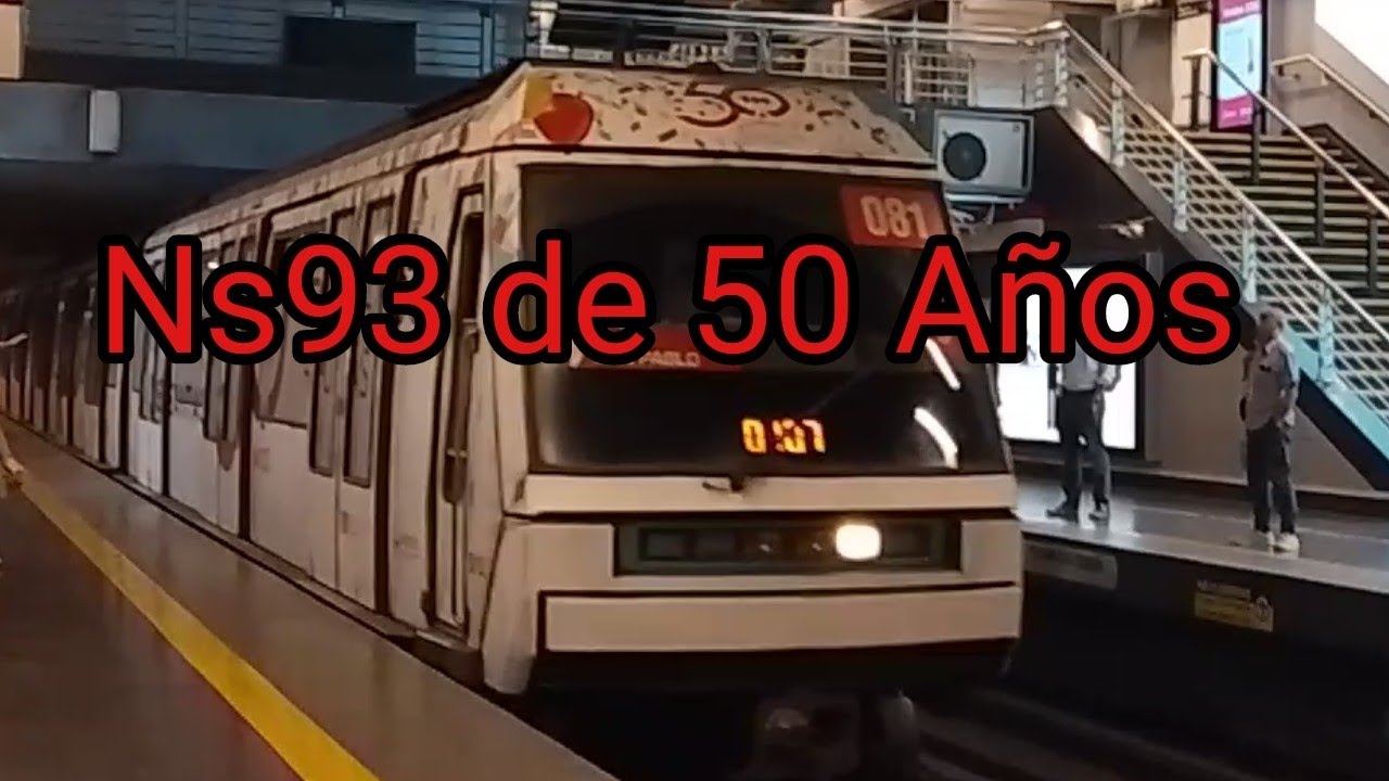 Viaje en el ns93 2081 de 50 de servicio metro. hasta estación La Moneda 