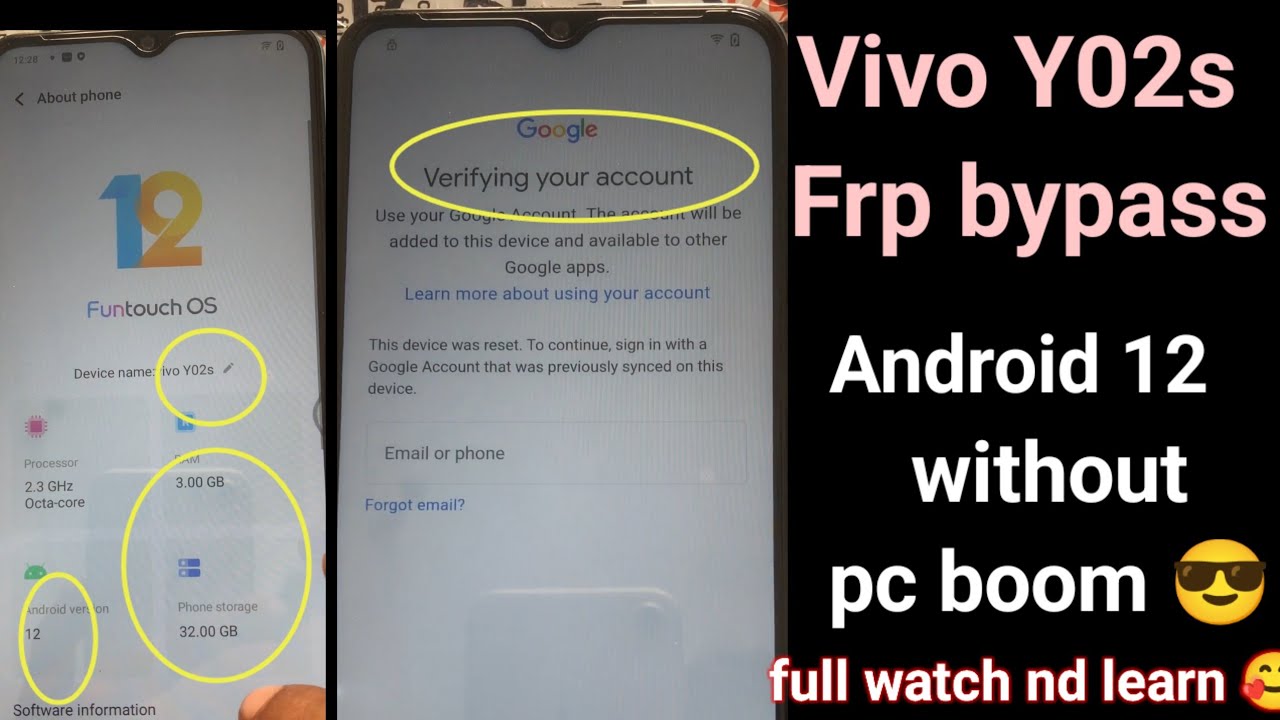 All Vivo Game over Frp bypass Android 12 Method/Done ✅ Activity launcher yes Google Id Unlock 🔓 y02s
