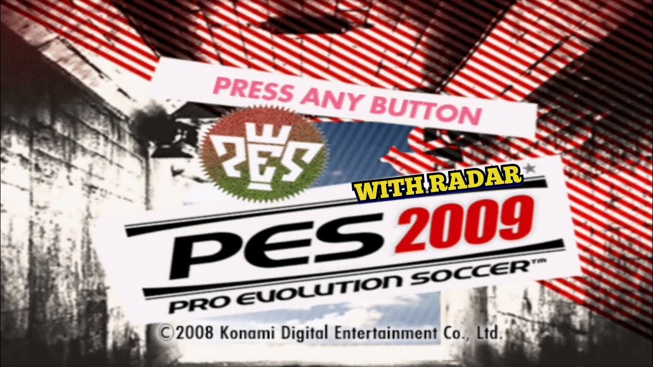 PES 2009 PS2 ORIGINAL  RADAR | ULTRAWIDE
