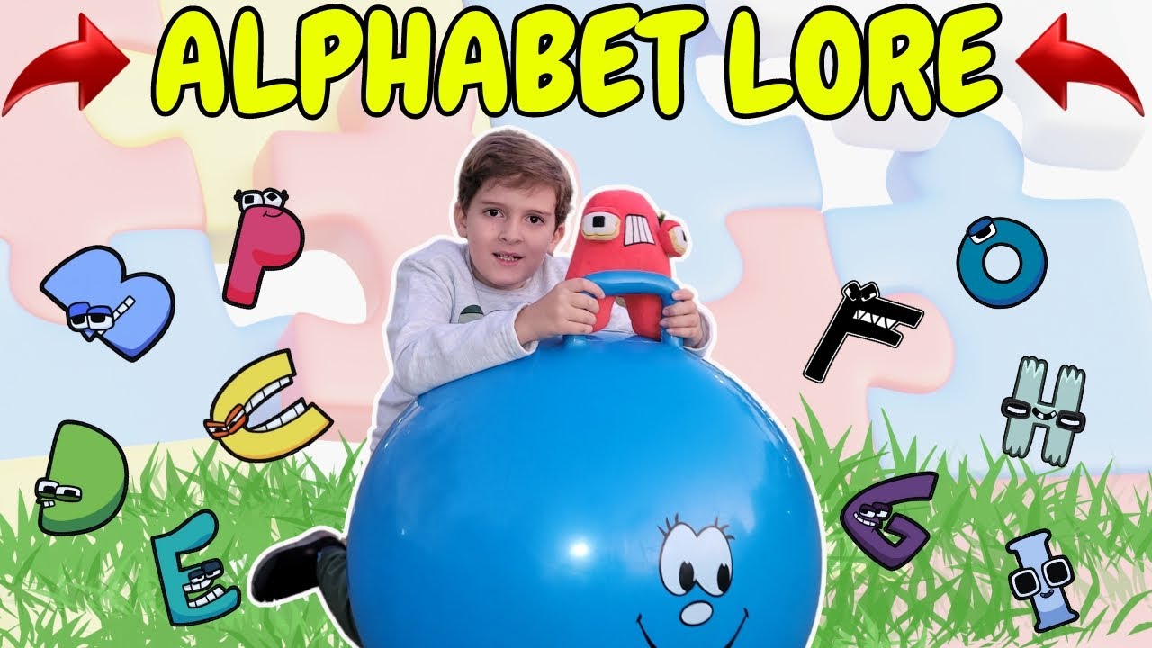 BRUNINHO brinca com seus ALPHABET LORE e ensina NOME DOS ANIMAIS (Vídeo infantil para crianças)