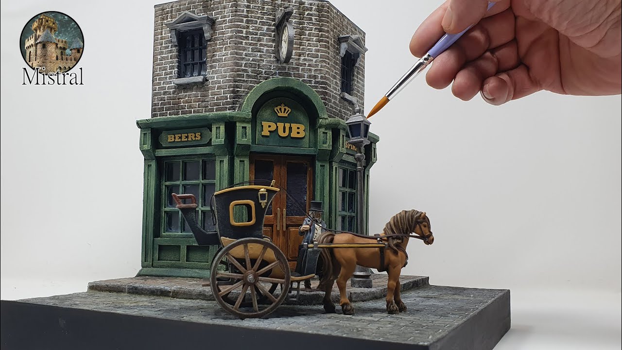 Crafting  a London DIORAMA: Foam, Balsa Wood | TUTORIAL step by step DIY