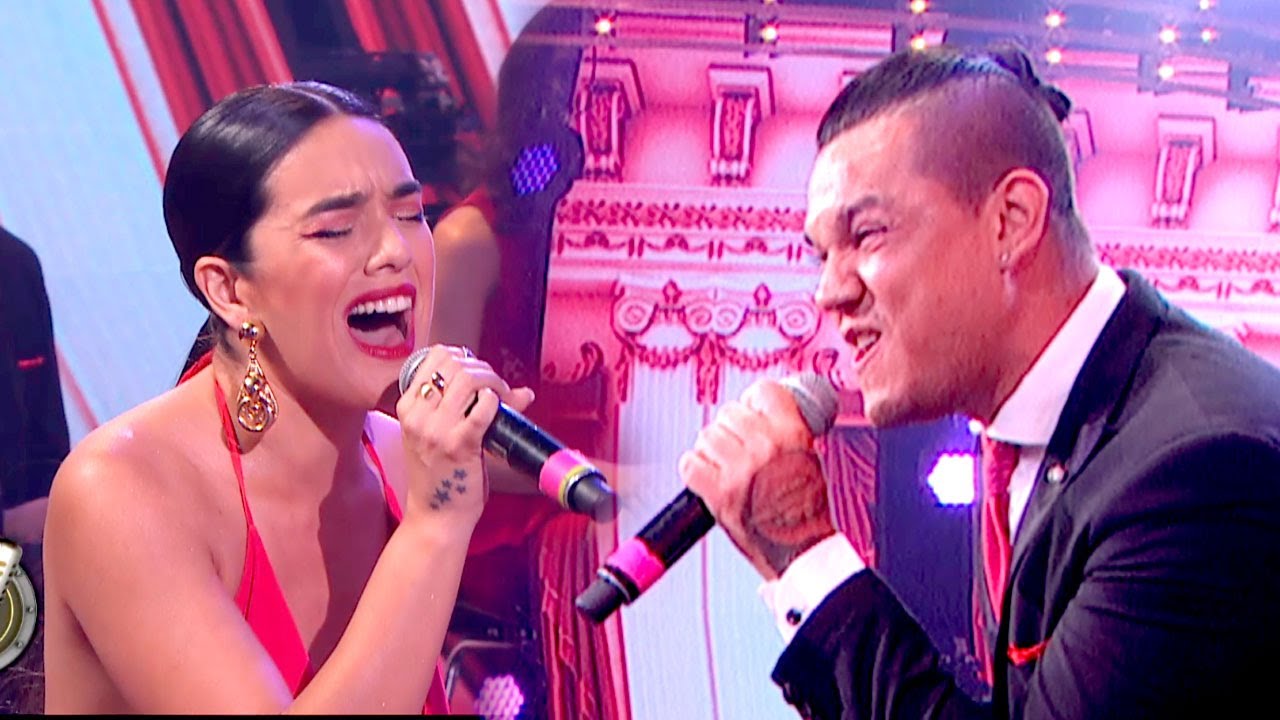 Ángela Leiva y Brian Lanzelotta cantaron 