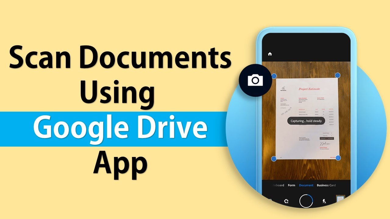 Scan Documents using Google Drive