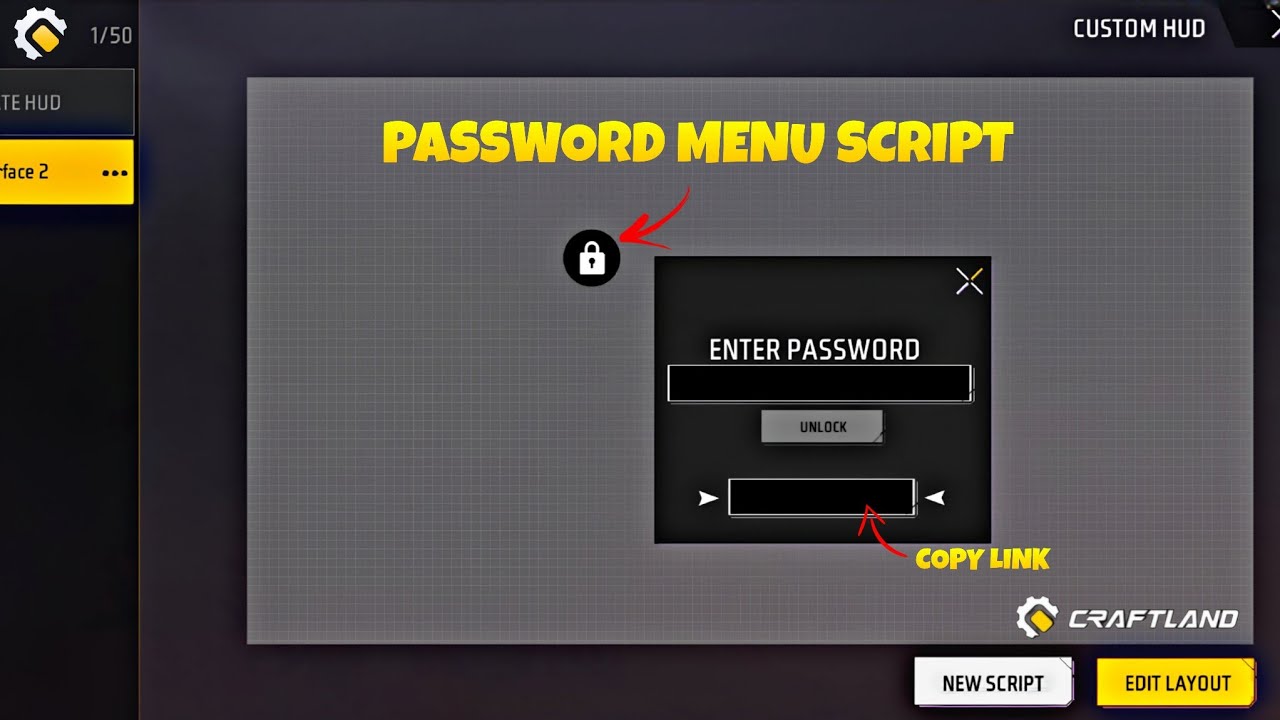 HOW TO MAKE PASSWORD MENU SCRIPT IN CRAFTLAND 🫣