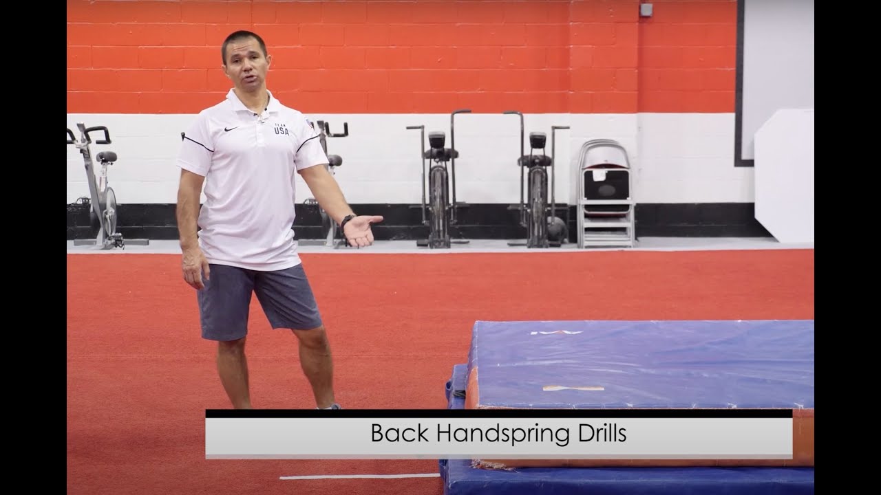 Back Handspring Drill featuring Coach Rustam Sharipov