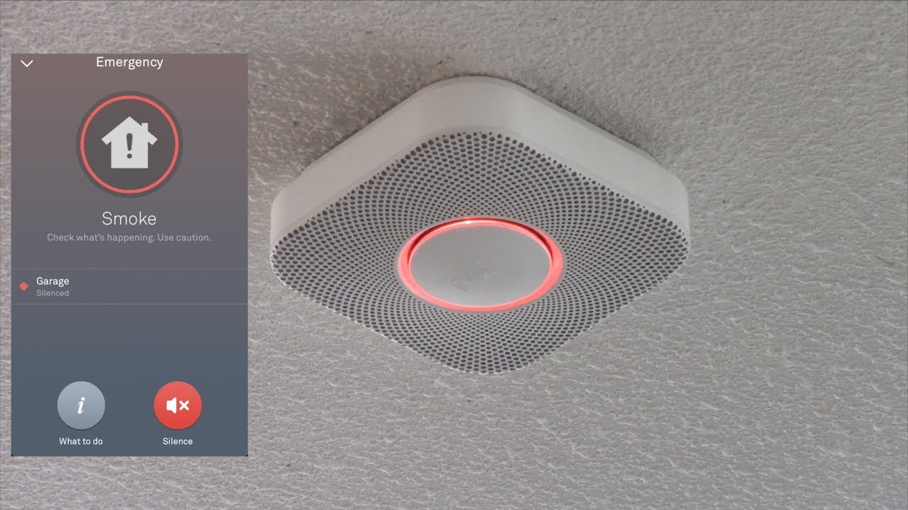 Тестирование дымового извещателя Nest Protect с помощью огня