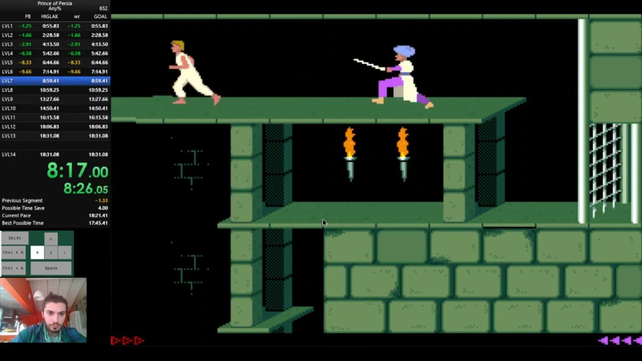 Prince of Persia speedrun any% NMG HUGE PB 17:50:41