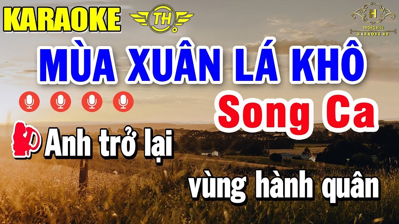 Mùa Xuân Lá Khô Karaoke Song Ca Nhạc Sống Siêu Hay | Trọng Hiếu