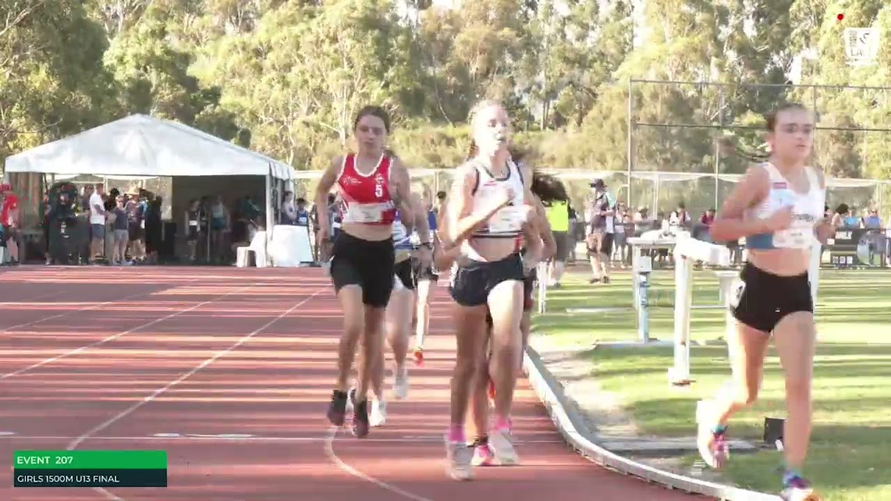 Girls U13 1500m Final: 2023-24 State Track and Field Championships