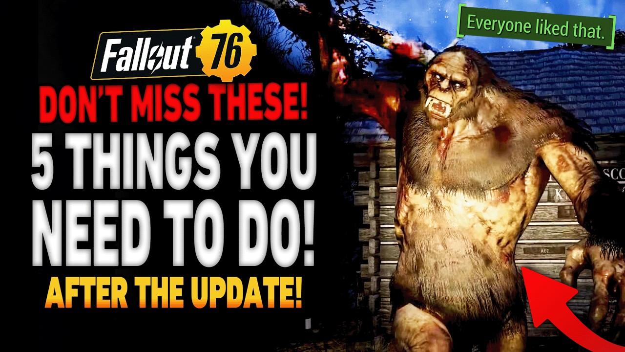 5 THINGS You NEED To Do FIRST After Fallout 76 Backwoods Update!