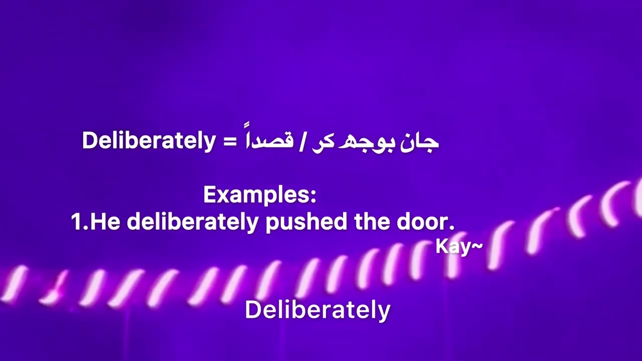 Learn how to speak Deliberately 