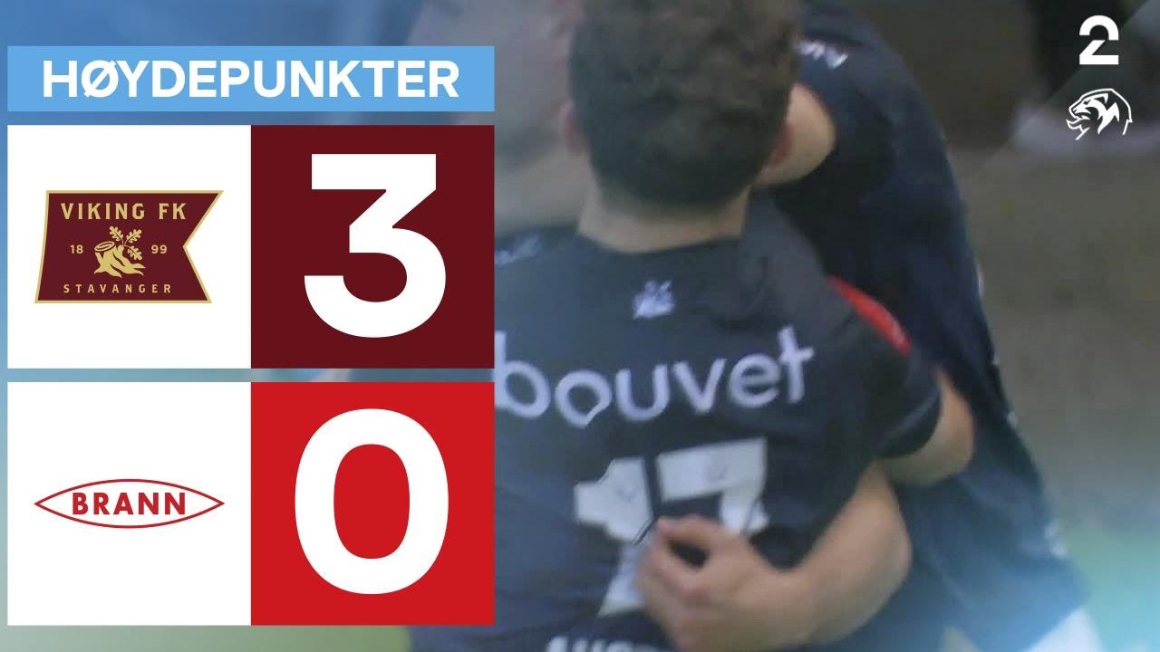 Viking 3 - 0 Brann - H&oslash;ydepunkter